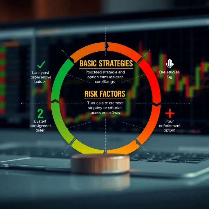 Basic Strategies and Risk Factors in Binary Options Diagram illustrating basic strategies and risk factors in binary options investment
