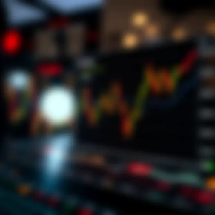 Graph showing the concept of predicting asset price movements in binary options trading