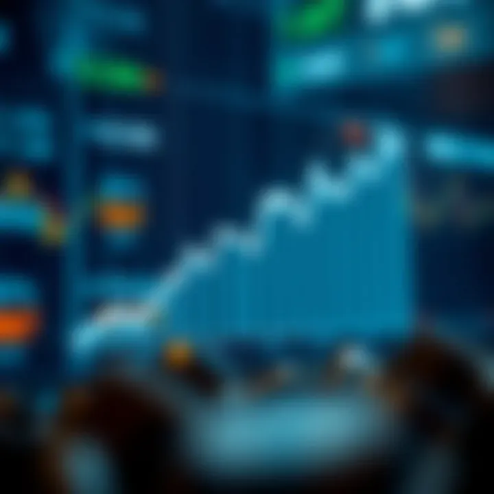 Graph showing the growth of investments through copy trading platforms