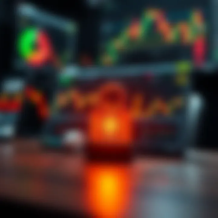 Visual representation of risk management and security features in online trading