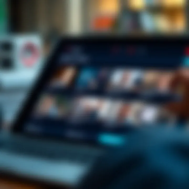 Selection of online trading course options on a digital device showing diverse learning formats