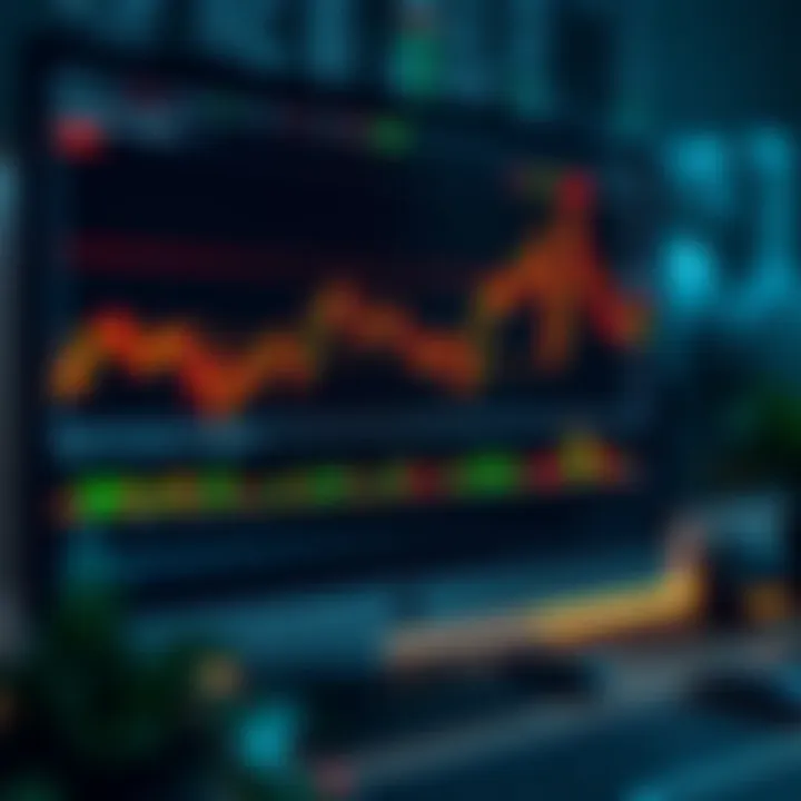 Detailed chart showing trading concepts and market trends on a computer screen