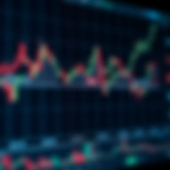 Graph showing financial growth with multiple lines representing different investment strategies