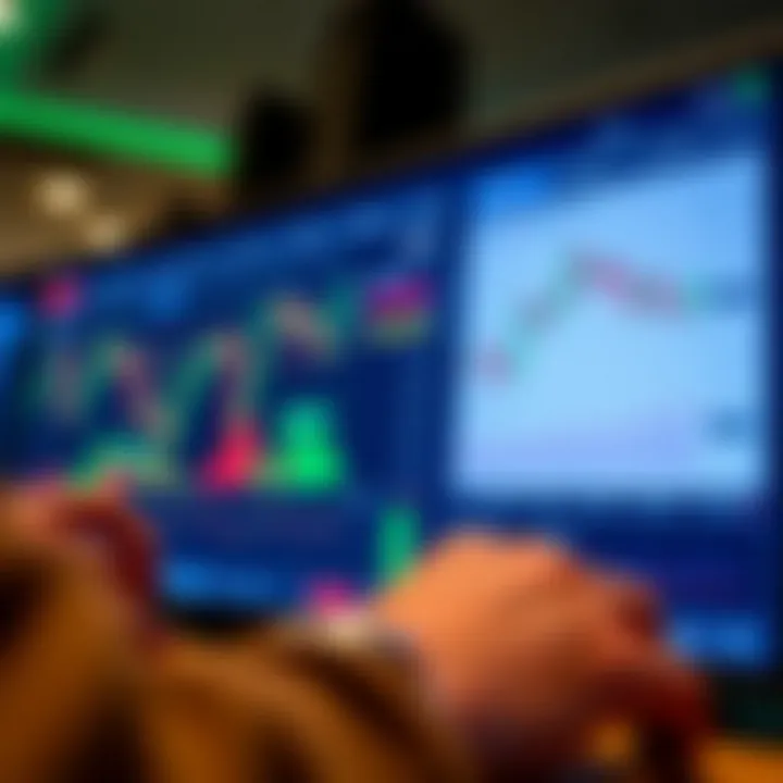 Illustration of a dashboard displaying real-time replication of trades from experienced investors