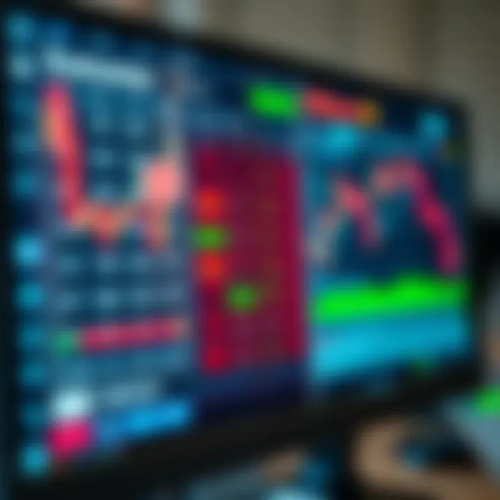 Economic calendar displaying key Forex market events and data releases on a computer screen