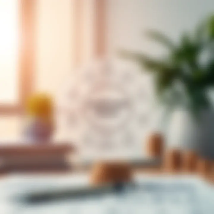 Diagram illustrating fundamental analysis with financial statements, economic factors, and company performance icons