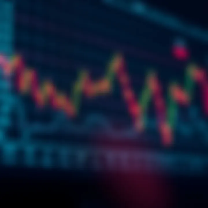 Graph showing currency exchange rate fluctuations in Forex trading