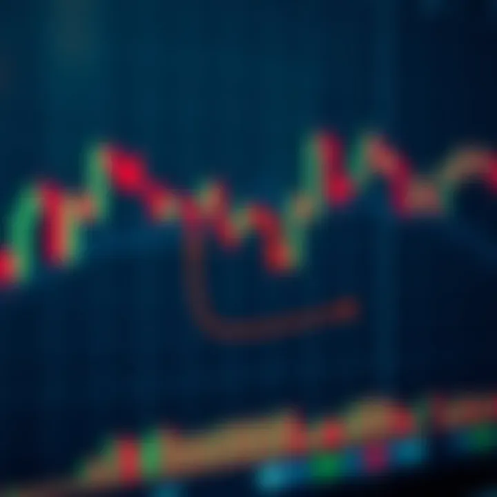 Diagram illustrating a bearish harami candlestick pattern signaling a possible trend reversal