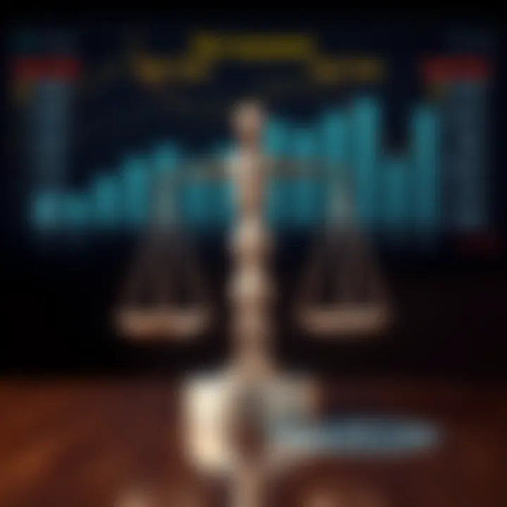 Risk Assessment and Balancing Threats Graphic depicting risk assessment with scales balancing potential threats and protective measures