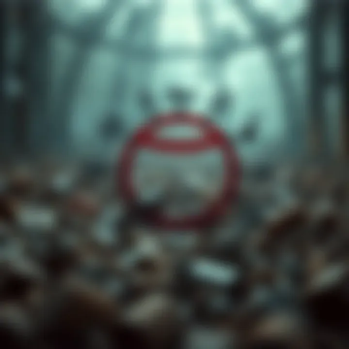 Visual representation of different categories of risks and their impact on communities and institutions