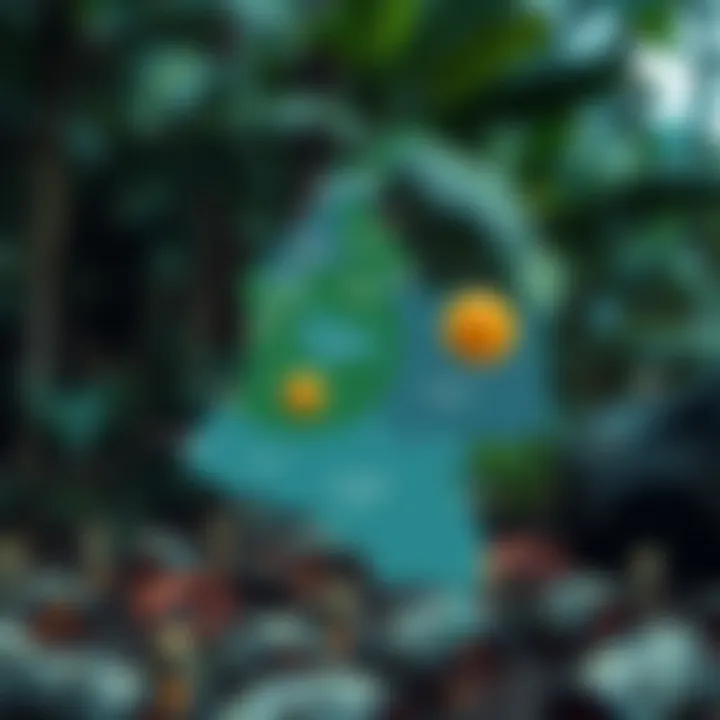 Map illustrating diverse natural and social risk factors across Colombia's regions