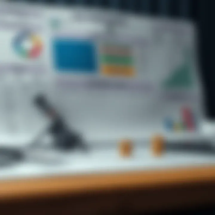 Visual representation of various tools and techniques used in risk management such as risk matrix and assessment charts