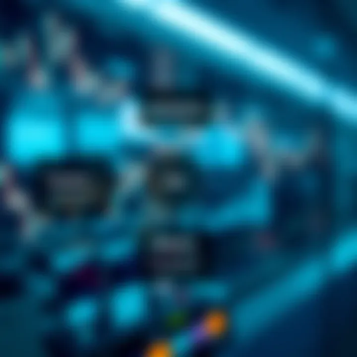 Diagram illustrating key components of risk management including identification, assessment, and mitigation strategies