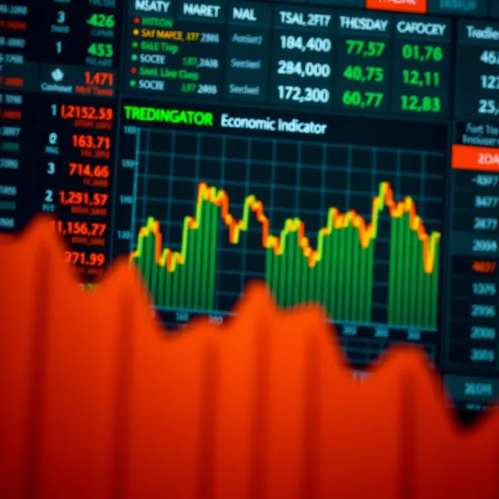 Chart displaying key economic indicators and trends in the United States economy