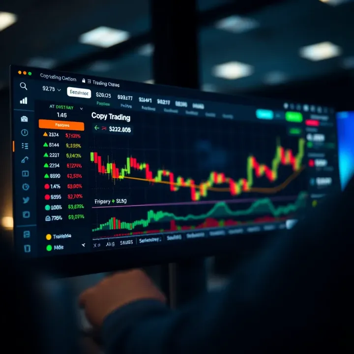 User Interface Overview of a Copy Trading Platform Interface of a trading platform highlighting key features for copy trading