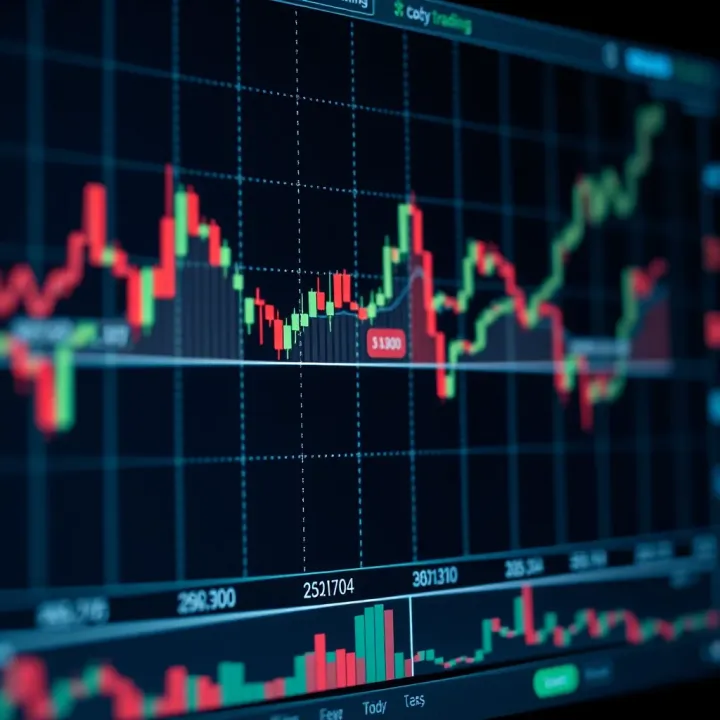 Graph showing financial growth with multiple lines representing different investment strategies
