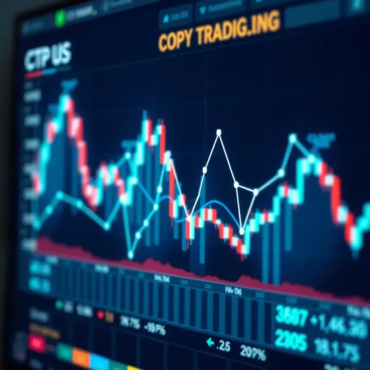 Graph showing financial market trends with interconnected nodes representing traders and their strategies