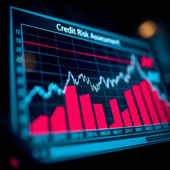 Graph illustrating credit risk assessment methodologies and control strategies for financial stability