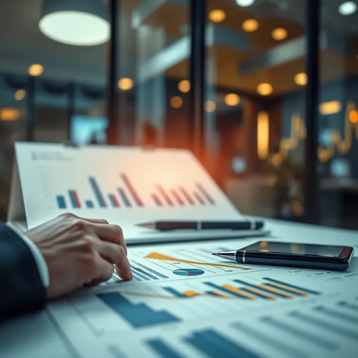 Illustration of risk management consulting showing strategic planning and analysis