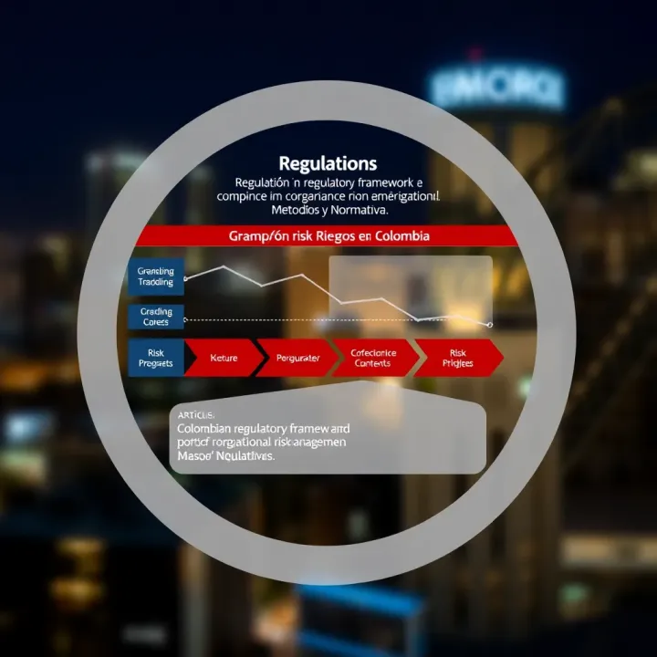 Graphic showing Colombian regulatory framework and compliance in organizational risk management
