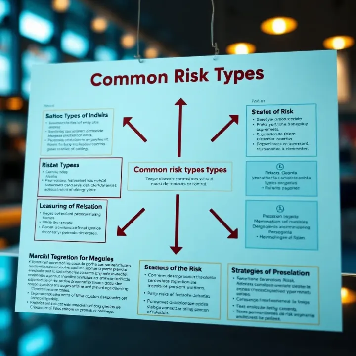 Diagram showcasing common types of risks and recommended strategies for effective control