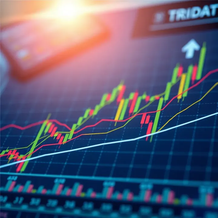 Graph illustrating trends and support resistance levels for strategic investment decisions