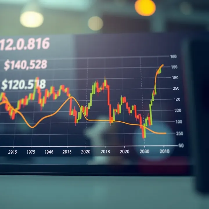 Graph displaying market trends influenced by macroeconomic data releases