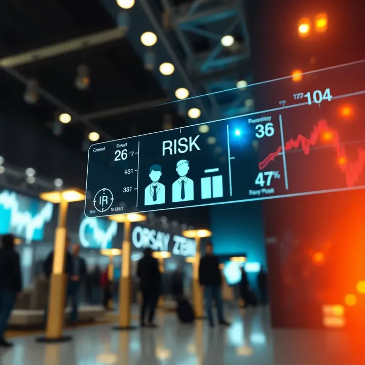 Visualization depicting organizational culture supporting proactive risk awareness and mitigation strategies
