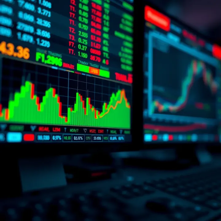 Graphic illustrating risk management techniques in financial market trading