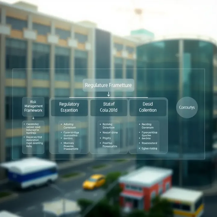Illustration of risk management framework highlighting key concepts and regulatory structure in Colombia