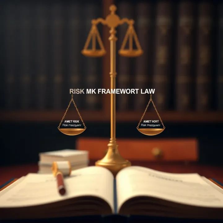 Diagram illustrating the legal framework and key components of risk management law