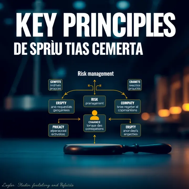 Diagram illustrating key principles and stakeholders in risk management legislation