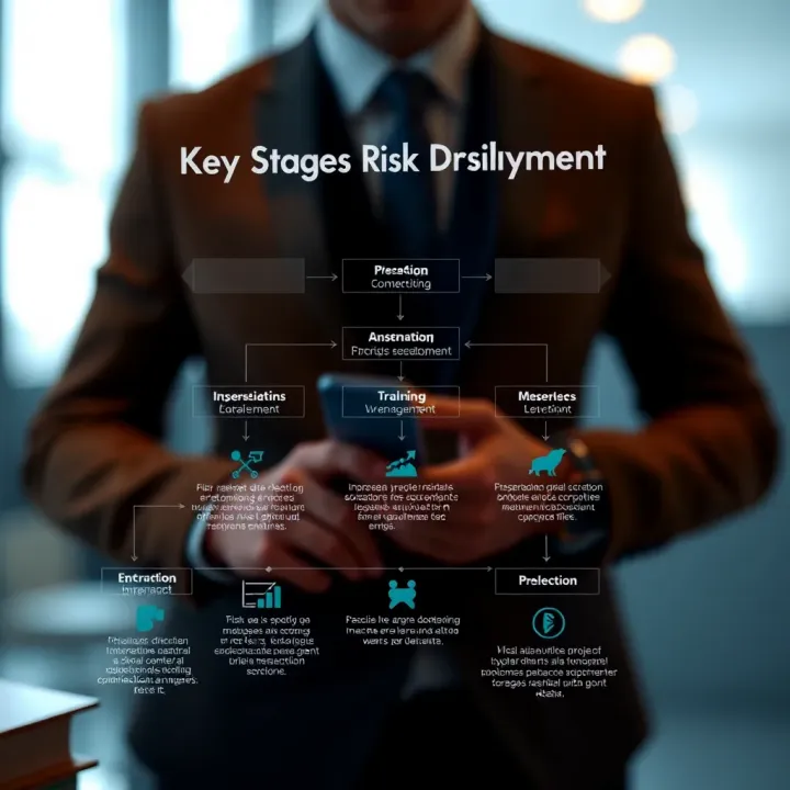 Flowchart illustrating key stages of risk management in project development