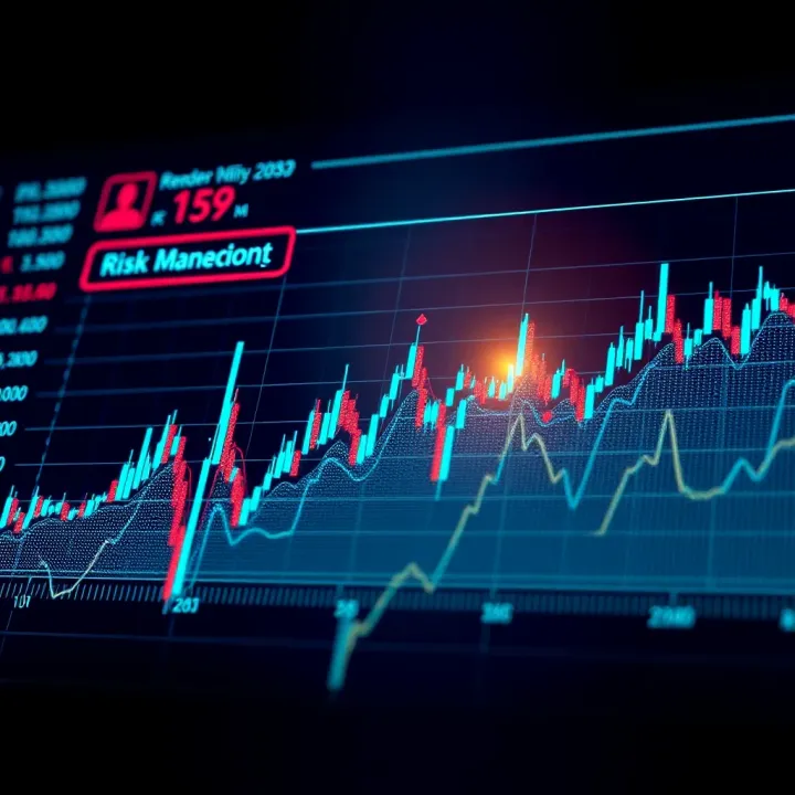 Graph showing risk management strategies in trading with capital protection