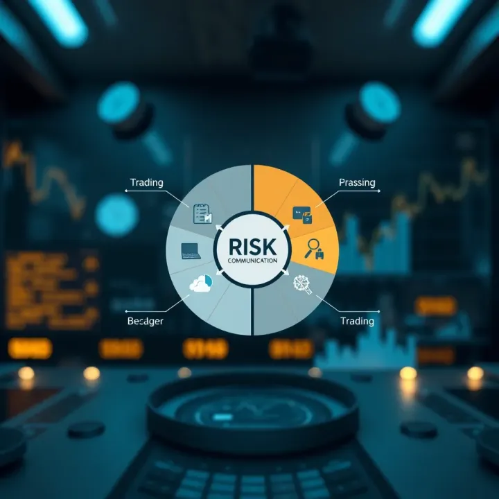 Diagram illustrating the integration of visual tools in risk communication across various industries