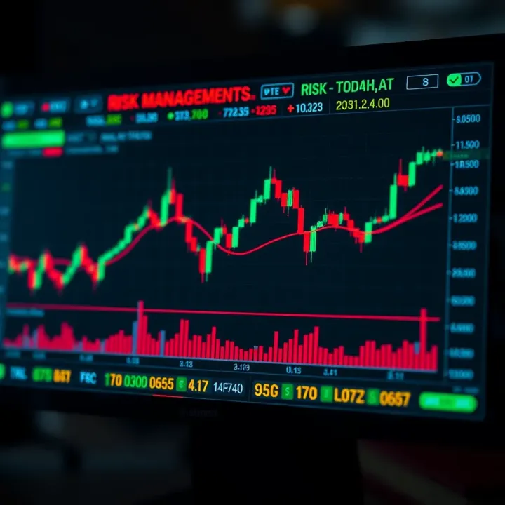 Chart illustrating risk management techniques and key indicators for swing trading