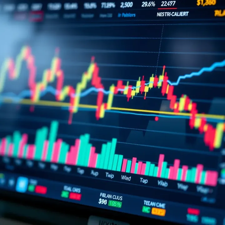 Chart displaying key technical indicators used for market prediction in Colombia