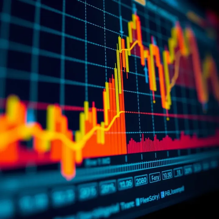 Graph showing key indicators like RSI and MACD for market trend evaluation