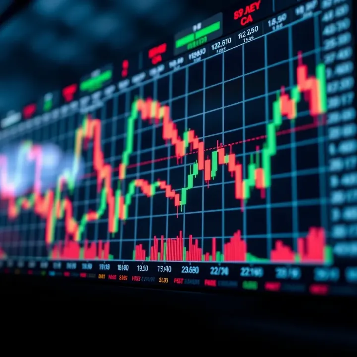 Graph showing price movements and entry and exit points in swing trading